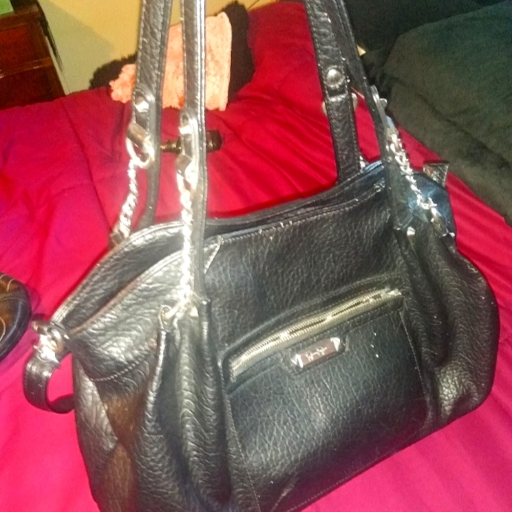 Black leather Jessica Simpson purse!